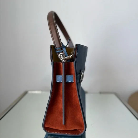 Tory Burch Blue Satchel Bag - Picture 5 of 11